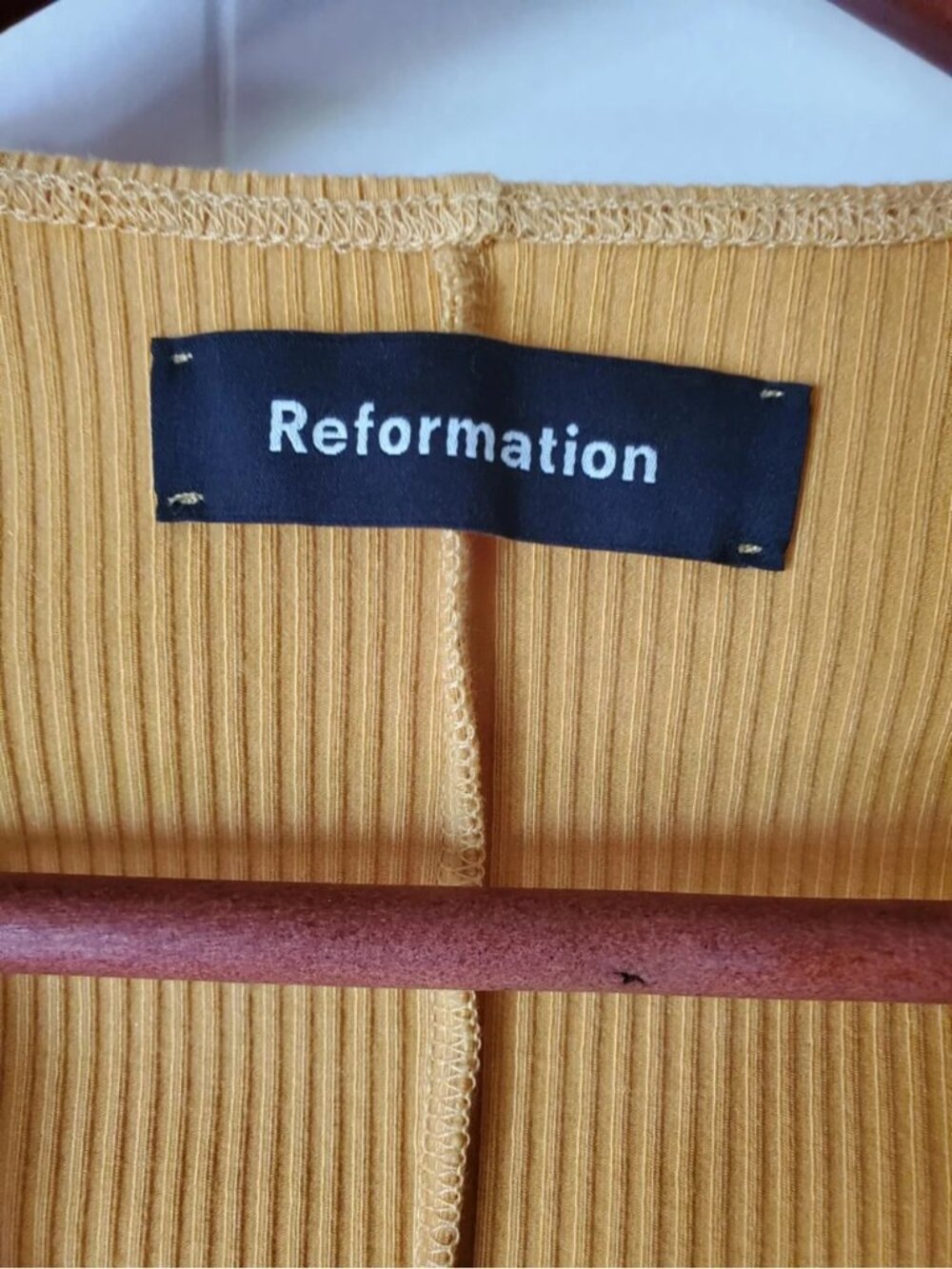 Reformation Ribbed Mini Dress - Medium - Picture 4 of 5